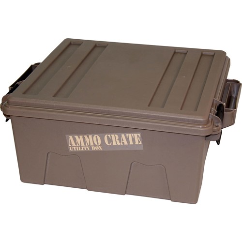MTM Ammo Crate Utility Box - 19" x15.75" x8" Dk Earth for sale at KYGUNCO.
