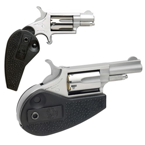 NAA 22 WMR 1.63" 5rd Mini Revolver - Stainless w/ Holster Grip for sale at KYGUNCO.