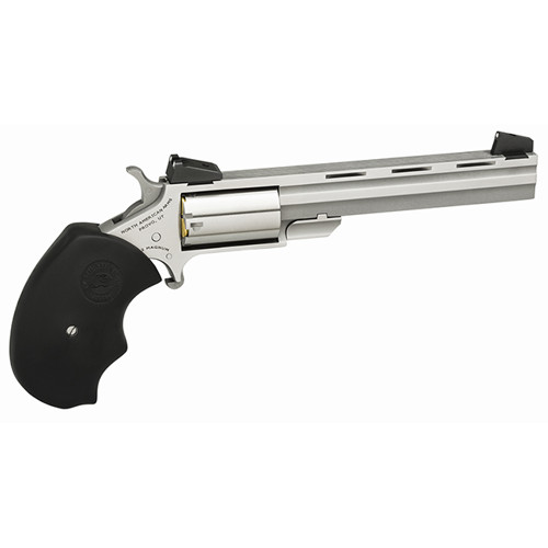 NAA Mini-Master 22LR 4" 5rd Mini-Revolver w/ Adjustable Sights - Stainless for sale at KYGUNCO.
