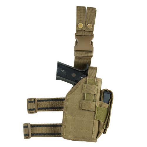 NCSTAR 2954 Drop Leg Universal Holster - Tan Right Hand for sale at KYGUNCO.