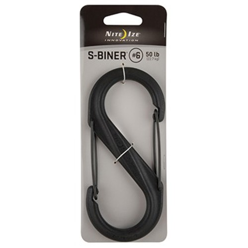 NITE IZE S-BINER # 6 BLACK for sale at KYGUNCO.