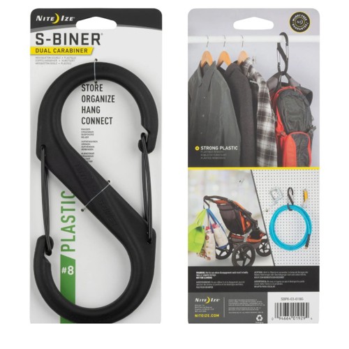 NITE IZE S-BINER # 8 BLACK for sale at KYGUNCO.