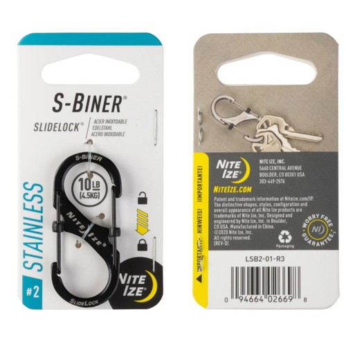 NITE IZE S-BINER SLIDE LOCK #2 for sale at KYGUNCO.