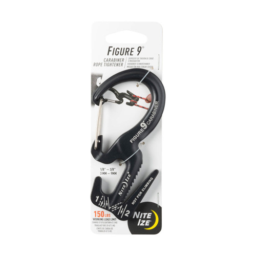 NITE IZE Figure 9 Carabiner Large Black for sale at KYGUNCO.