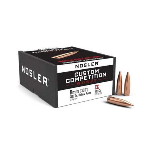 NOSLER Reloading Bullets Custom Competition HPBT 8mm 200 Grain 100rd for sale at KYGUNCO.