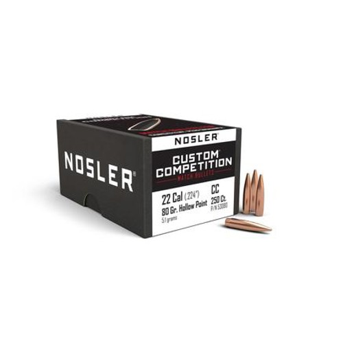 NOSLER Reloading Bullets HPBT 22 Cal 80 Grain 250rd for sale at KYGUNCO.
