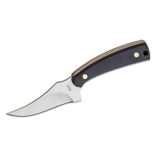 OLD TIMER Sharpfinger Fixed 3.3" Clip Point Blade | Brown Handles w/ Leather Sheath for sale at KYGUNCO.