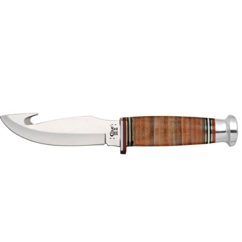 CASE KNIVES Mushroom Cap Leather Hunter Gut Hook for sale at KYGUNCO.