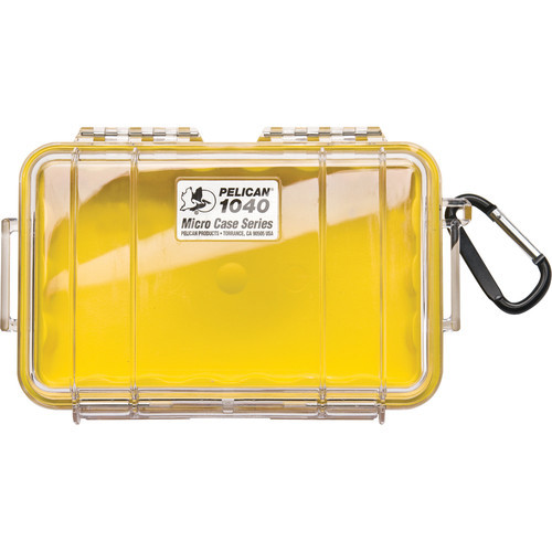 PELICAN 1040 Micro Case - Clear / Yellow for sale at KYGUNCO.