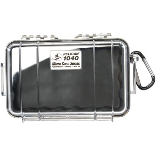 PELICAN 1040 Micro Case (Black/Clear) for sale at KYGUNCO.