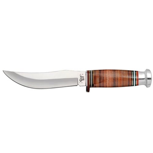 CASE KNIVES Mushroom Cap Leather Huntr 323-5 SS Leather Sheath for sale at KYGUNCO.