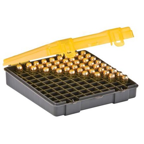 PLANO 100ct Hndgn Ammo Case hinged cover 45 Govt-40/10mm for sale at KYGUNCO.
