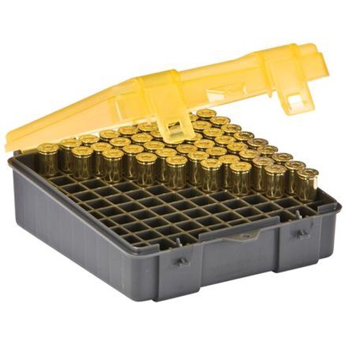 PLANO 100ct Handgun Ammo Case hinged cover Holds 357-38 for sale at KYGUNCO.