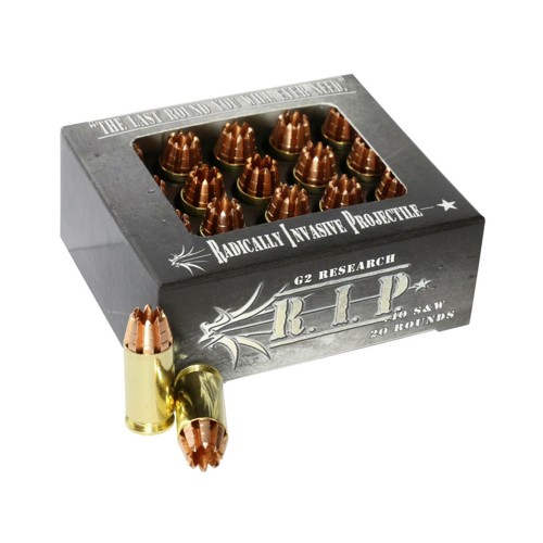 G2 RESEARCH R.I.P. Solid Copper 40 S&W 115gr Hollow Point Ammunition | 20 Rounds for sale at KYGUNCO.