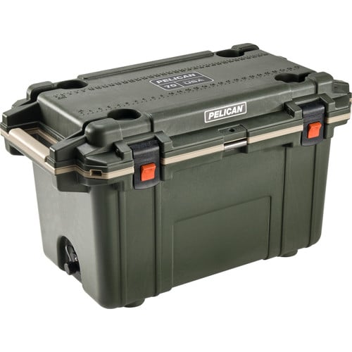 PELICAN Elite Cooler 70Qt Green/Tan for sale at KYGUNCO.