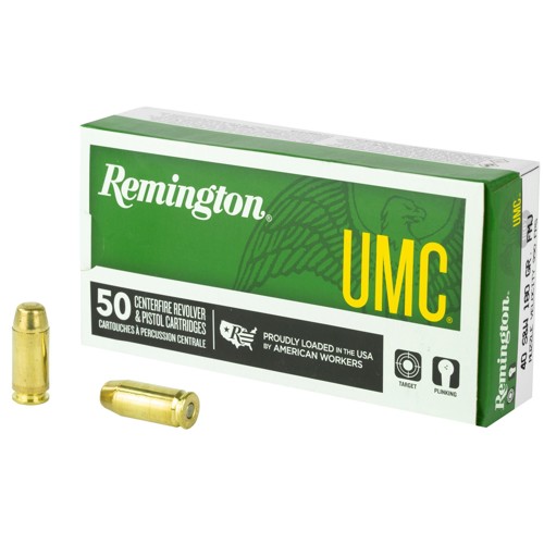 REMINGTON UMC 40 S&W 180gr MC Ammunition | 50 Rounds for sale at KYGUNCO.