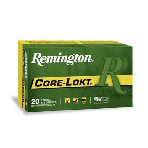 REMINGTON Core-Lokt 300 Win Mag 180gr Pointed Soft Point Brass Rifle Ammunition | 20 Rounds for sale at KYGUNCO.