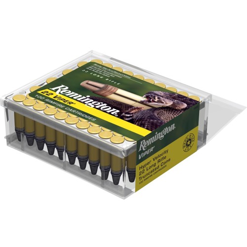 REMINGTON Viper Hyper Velocity 22LR 36gr Truncated Cone Ammunition | 100 Rounds for sale at KYGUNCO.