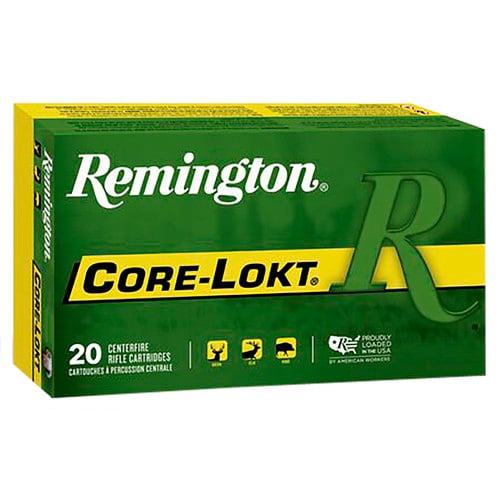 REMINGTON Core-Lokt 300 WBY MAG 180gr Pointed Soft Point Ammunition | 20 Rounds for sale at KYGUNCO.