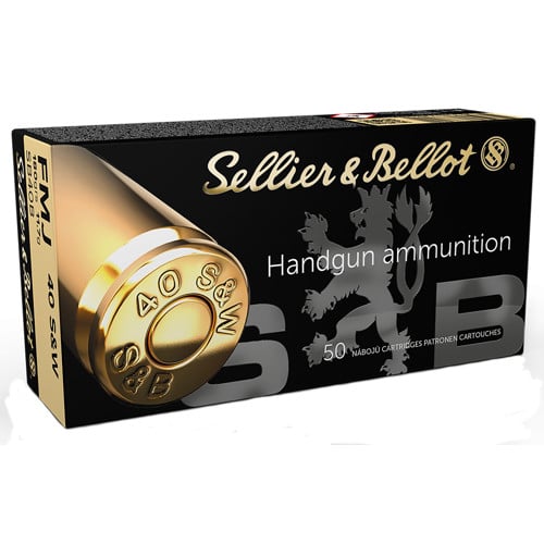 SELLIER BELLOT 40 S&W 180gr Full Metal Jacket Ammunition | 50 Rounds for sale at KYGUNCO.