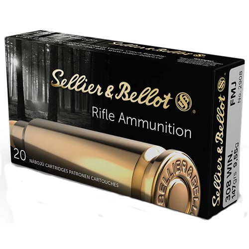 SELLIER BELLOT 308 Win 147Gr 2788 FPS FMJ 20rd for sale at KYGUNCO.